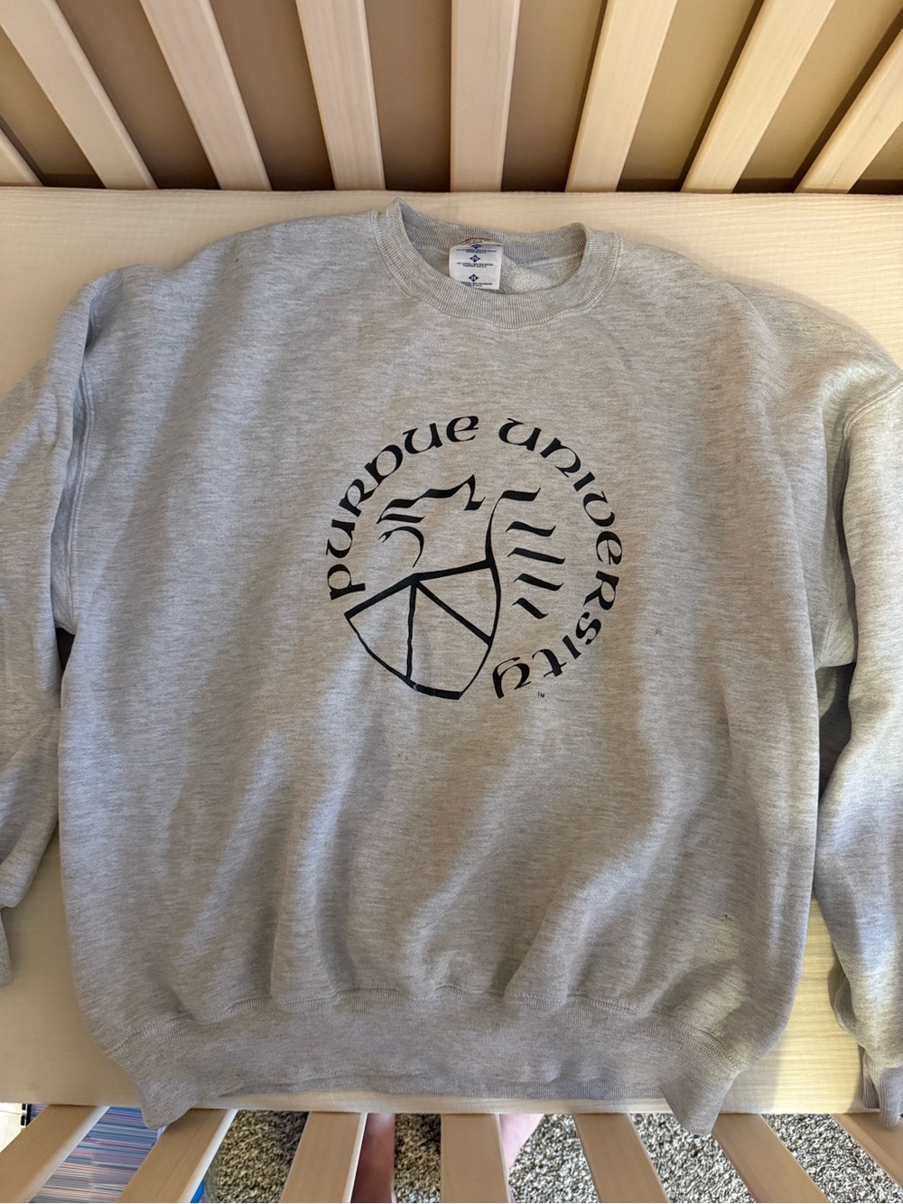 Vintage Purdue University Jerzees Gray Crewneck Sweatshirt w/ Purdue Crest- 2X